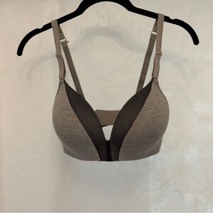 Lively The All-Day Deep V Wireless Bra, Mesh Plunge, Convertible Straps 34D